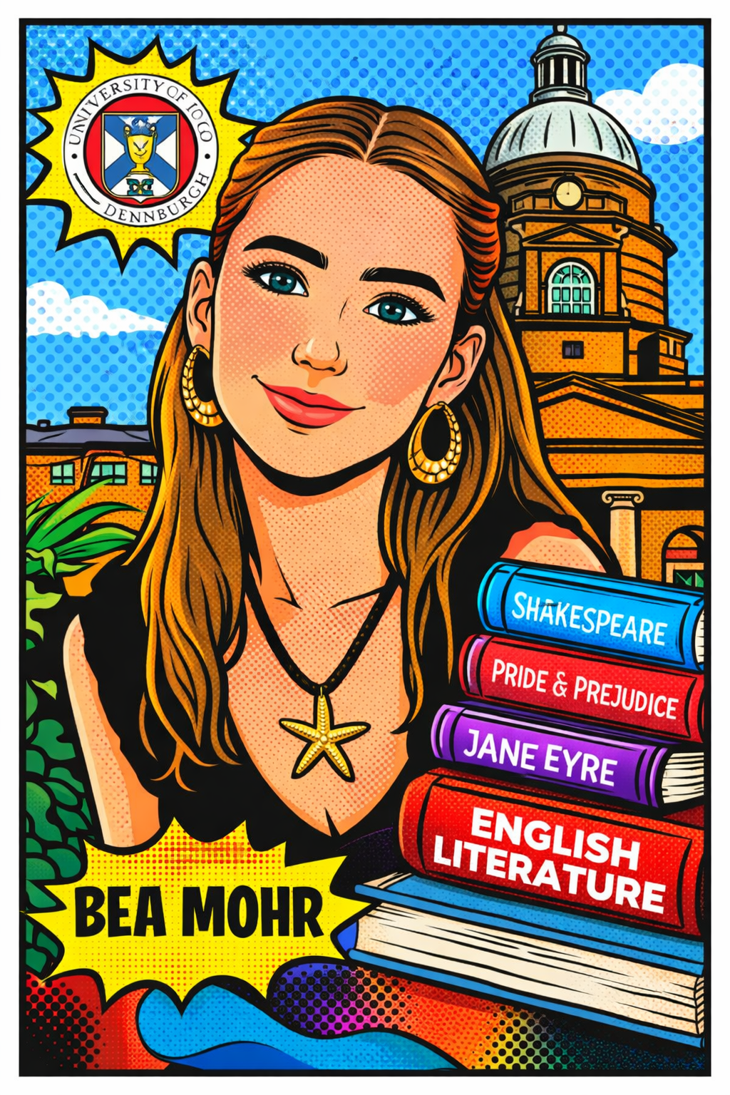 Pop art portrait of Bea Mohr